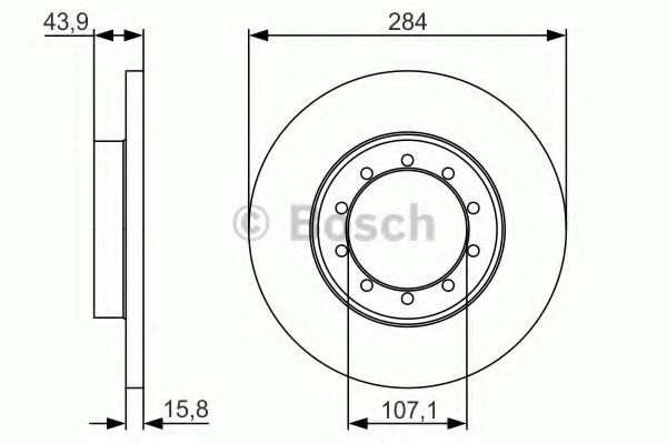 Тормозной диск BOSCH 0 986 479 A34