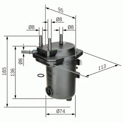 Топливный фильтр BOSCH 0 450 907 012