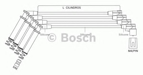Комплект проводов зажигания GM 93 235 772
