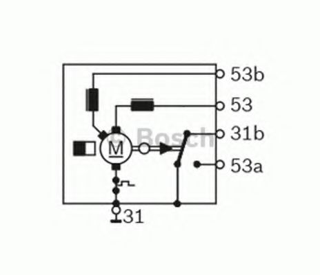 Двигатель стеклоочистителя BOSCH F 006 B20 048 Двигатель стеклоочистителя BOSCH F 006 B20 048