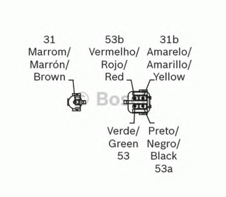 Двигатель стеклоочистителя BOSCH F 006 B20 048 Двигатель стеклоочистителя BOSCH F 006 B20 048