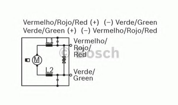 Двигатель стеклоочистителя BOSCH F 006 B20 092 Двигатель стеклоочистителя BOSCH F 006 B20 092