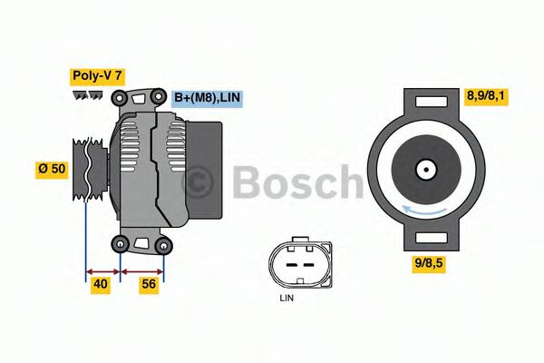Генератор BOSCH 0 121 813 102 Генератор BOSCH 0 121 813 102