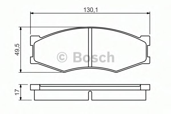 Тормозные колодки BOSCH 0 986 494 541
