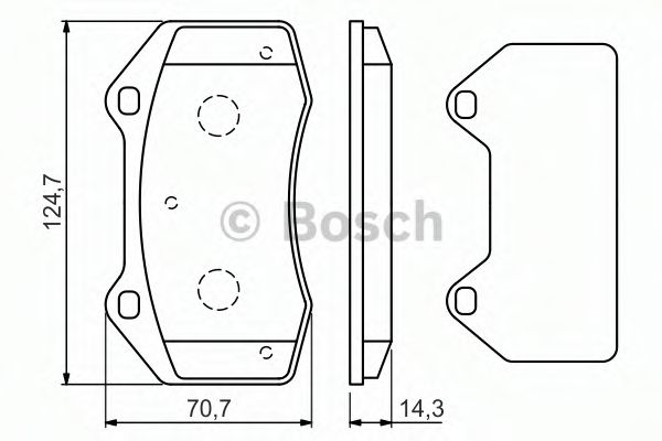 Тормозные колодки BOSCH 0 986 494 551
