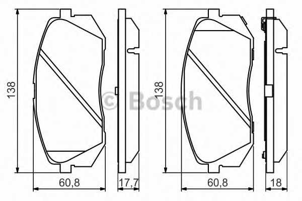 Тормозные колодки BOSCH 0 986 494 559