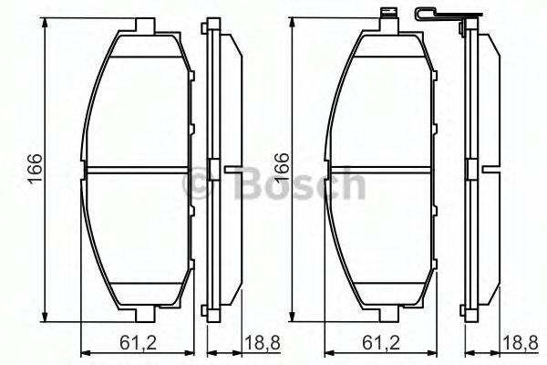 Тормозные колодки BOSCH 0 986 494 560
