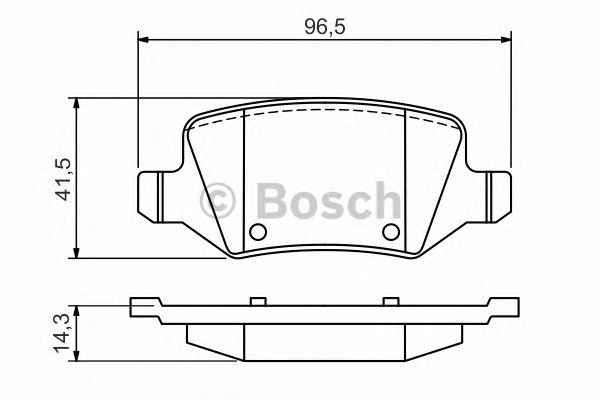 Тормозные колодки BOSCH 0 986 494 569