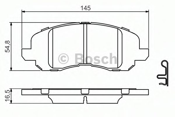 Тормозные колодки BOSCH 0 986 494 575