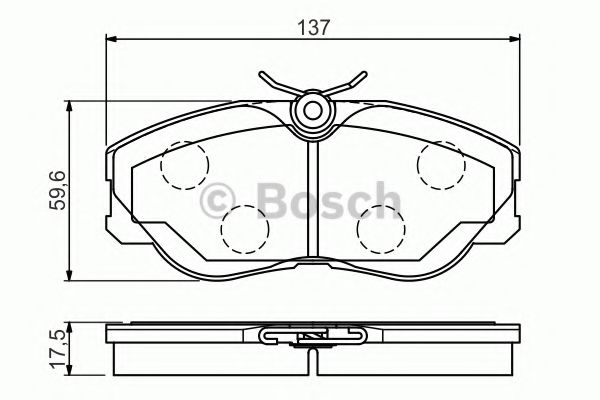 Тормозные колодки BOSCH 0 986 494 545
