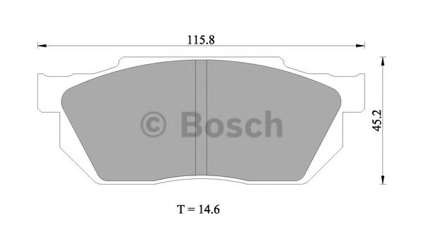 Тормозные колодки BOSCH 0 986 505 337