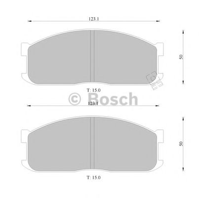 Тормозные колодки BOSCH 0 986 505 346
