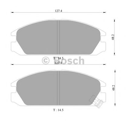 Тормозные колодки BOSCH 0 986 505 357