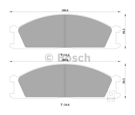 Тормозные колодки BOSCH 0 986 505 363