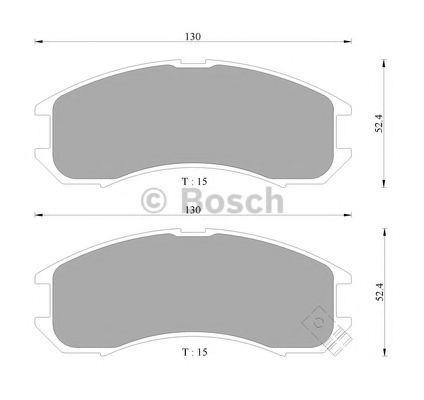 Тормозные колодки BOSCH 0 986 505 378