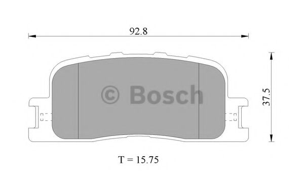 Тормозные колодки BOSCH 0 986 505 403