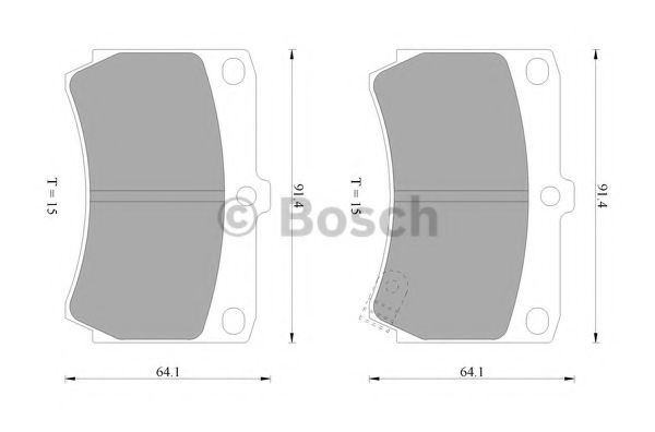 Тормозные колодки BOSCH 0 986 505 705