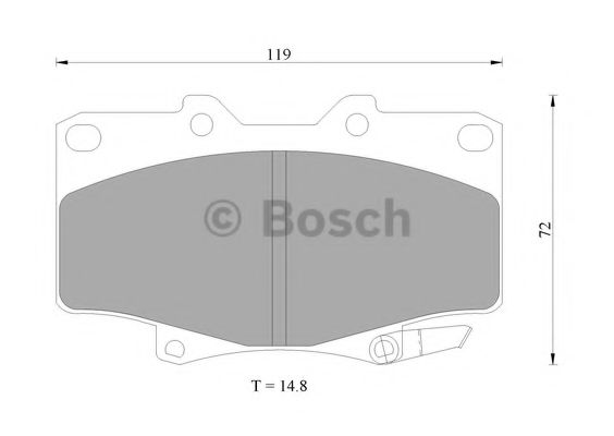 Тормозные колодки BOSCH 0 986 505 904