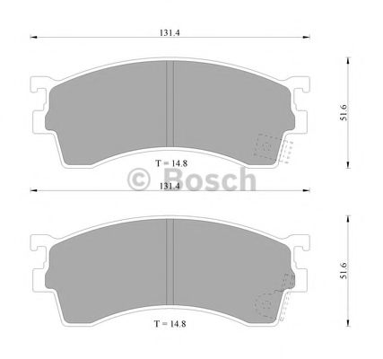 Тормозные колодки BOSCH 0 986 505 914