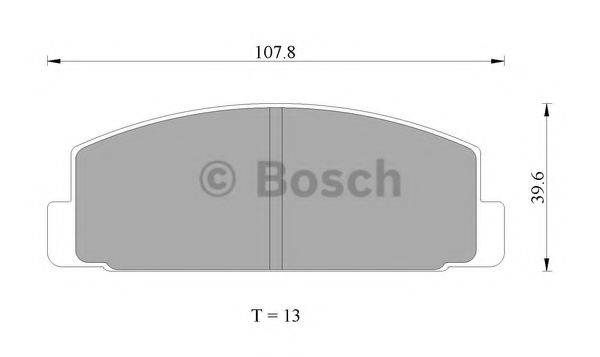 Тормозные колодки BOSCH 0 986 AB2 009