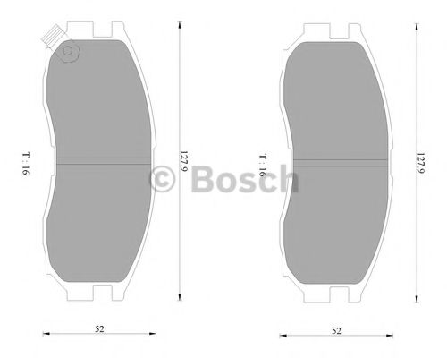 Тормозные колодки BOSCH 0 986 AB2 064