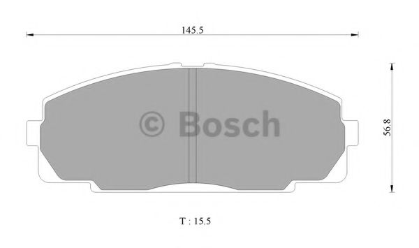 Тормозные колодки BOSCH 0 986 AB2 072