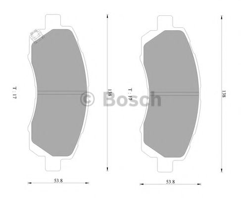 Тормозные колодки BOSCH 0 986 AB2 323