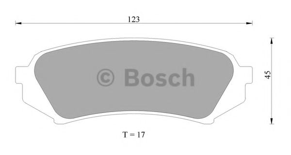 Тормозные колодки BOSCH 0 986 AB2 606