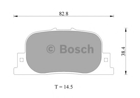 Тормозные колодки BOSCH 0 986 AB2 654