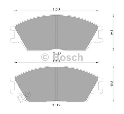 Тормозные колодки BOSCH 0 986 AB9 059
