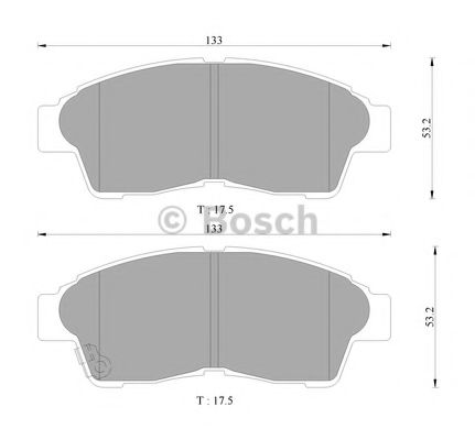 Тормозные колодки BOSCH 0 986 AB9 063