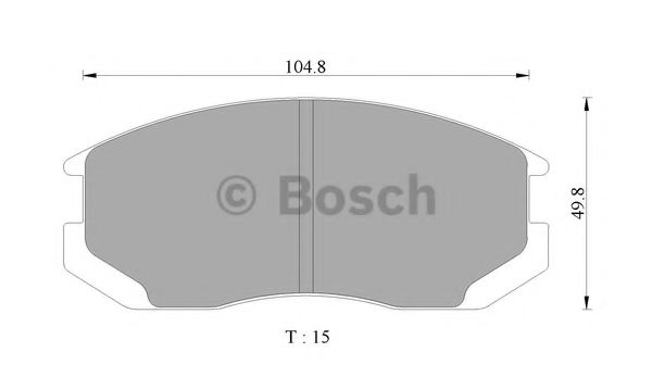 Тормозные колодки BOSCH 0 986 AB9 101