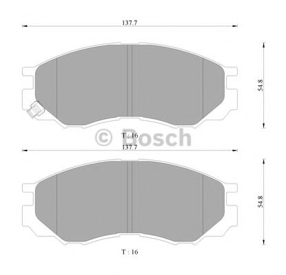 Тормозные колодки BOSCH 0 986 AB9 112