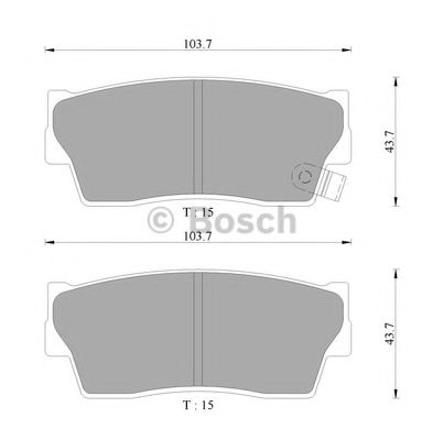 Тормозные колодки BOSCH 0 986 AB9 136