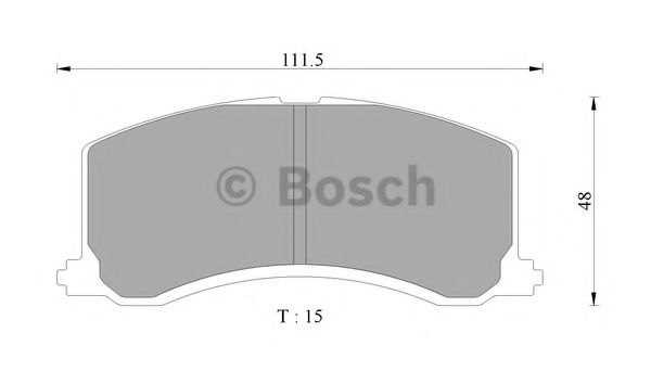 Тормозные колодки BOSCH 0 986 AB9 140