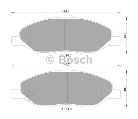 Тормозные колодки BOSCH 0 986 AB9 147