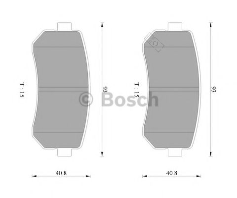 Тормозные колодки BOSCH 0 986 AB9 149