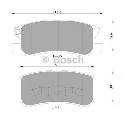Тормозные колодки BOSCH 0 986 AB9 183