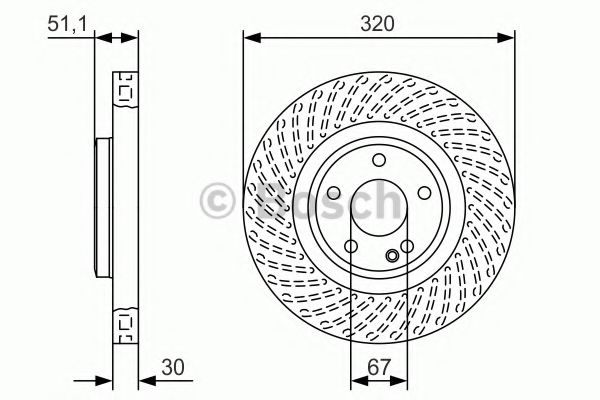 Тормозной диск BOSCH 0 986 479 A59