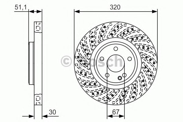Тормозной диск BOSCH 0 986 479 A60