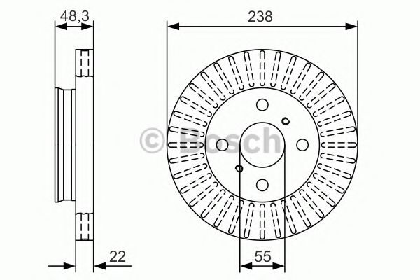Тормозной диск BOSCH 0 986 479 A63