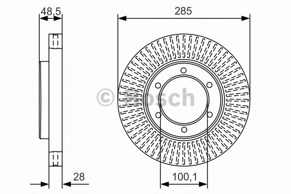 Тормозной диск BOSCH 0 986 479 A95