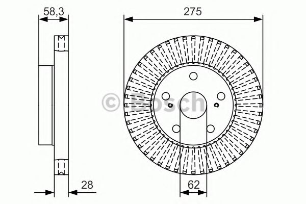 Тормозной диск BOSCH 0 986 479 A97