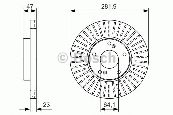 Тормозной диск BOSCH 0 986 479 A99