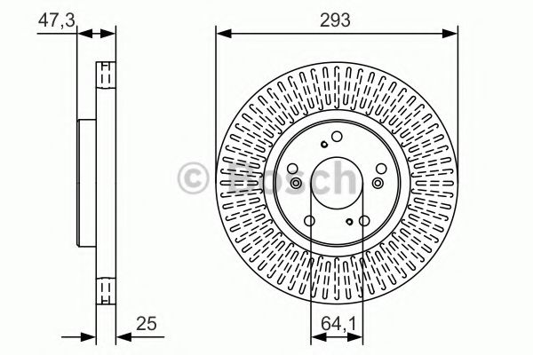 Тормозной диск BOSCH 0 986 479 B02