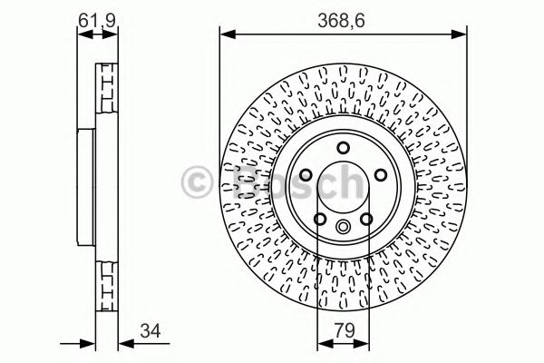 Тормозной диск BOSCH 0 986 479 B18