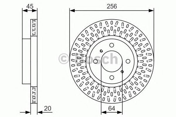 Тормозной диск BOSCH 0 986 479 T39
