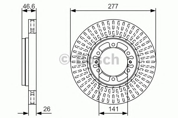 Тормозной диск BOSCH 0 986 479 T41