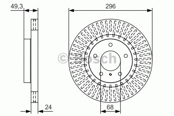 Тормозной диск BOSCH 0 986 479 T44