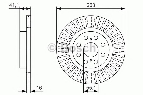 Тормозной диск BOSCH 0 986 479 T57